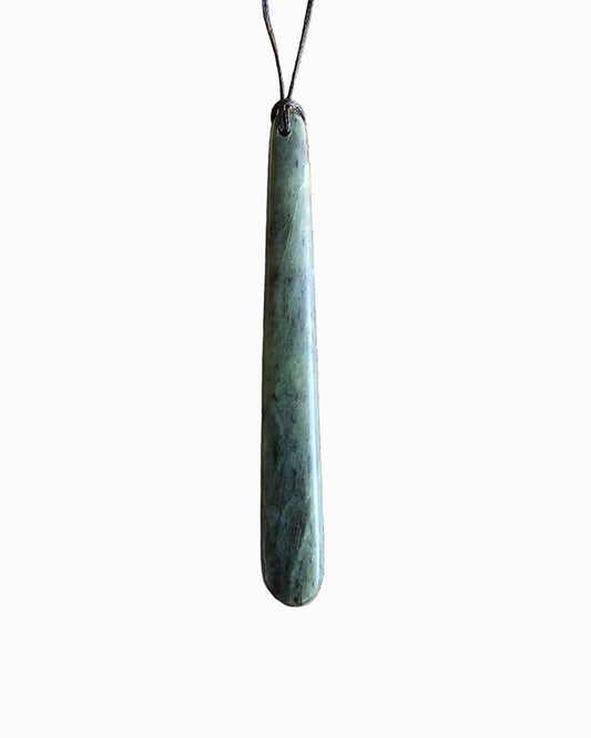 Long Pounamu Roimata Pendant