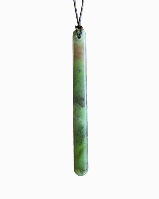 Long Straight Pounamu Roimata Pendant