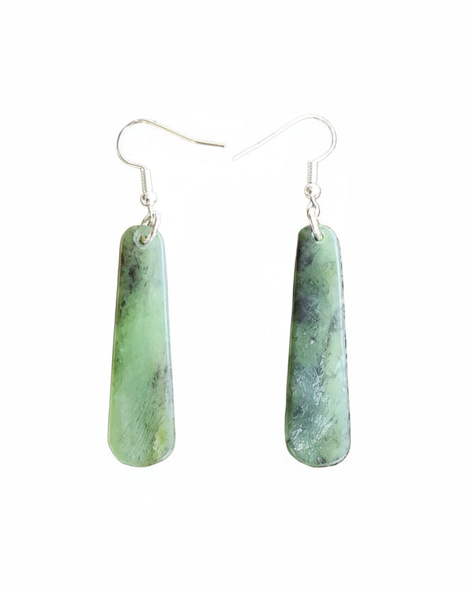 Medium Pounamu Drop Earrings