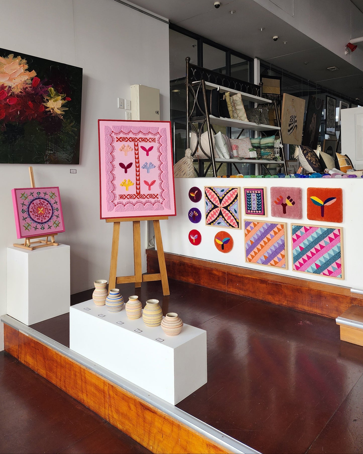 Pink Kaute - Tufted Square