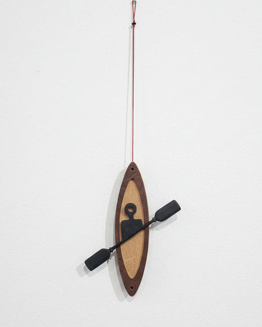 Bronze Kayak On Oak Red Cord