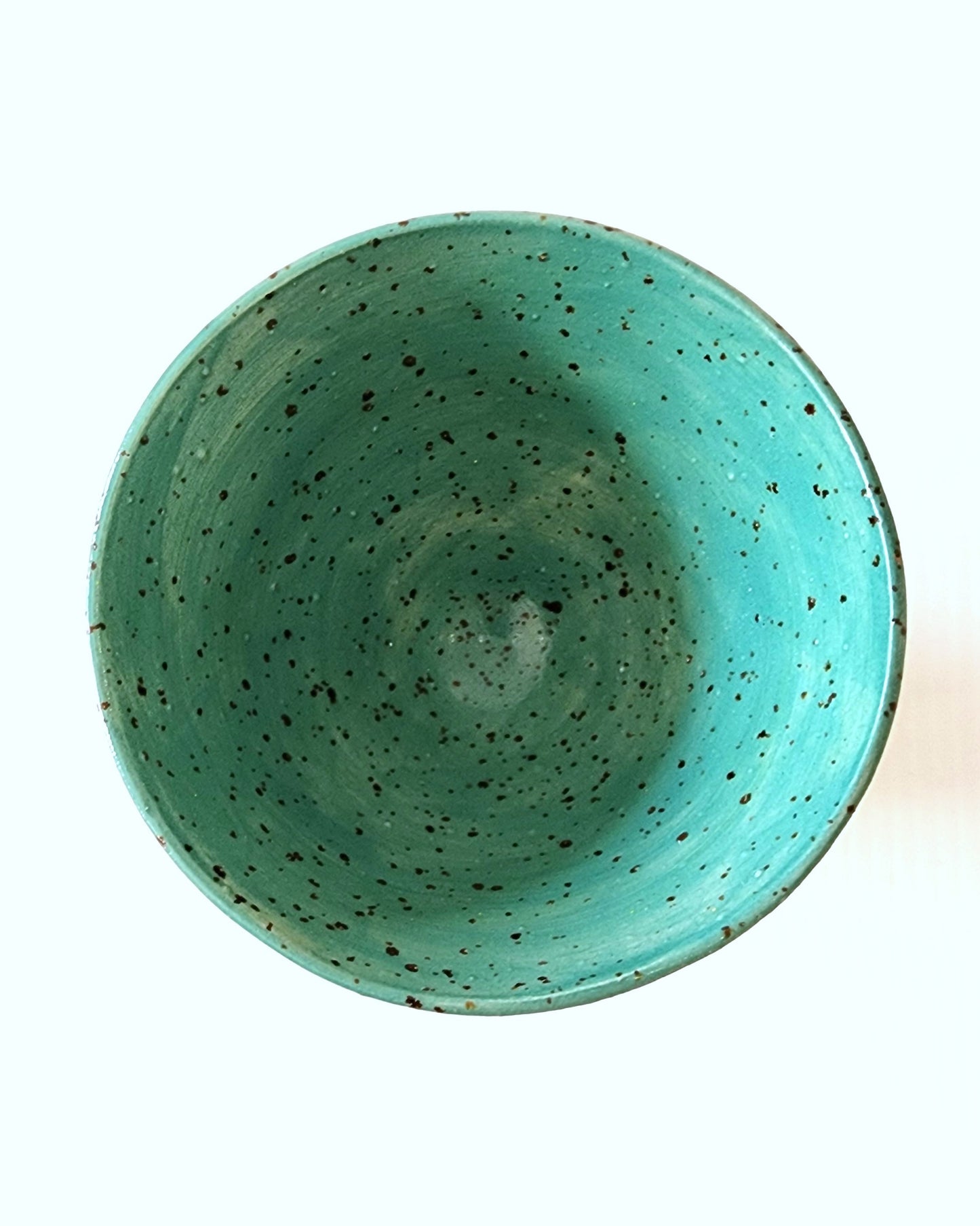 Turquoise Tulip Bowl