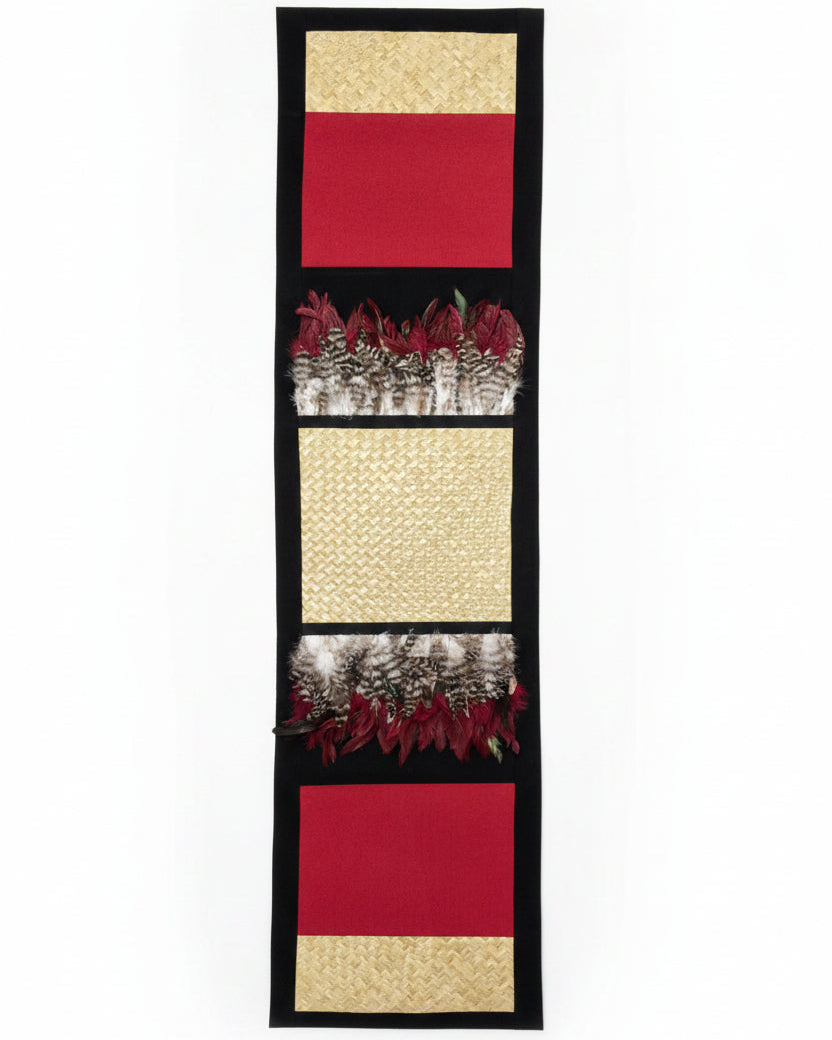 Pohutukawa - Medium Feather Table Runner