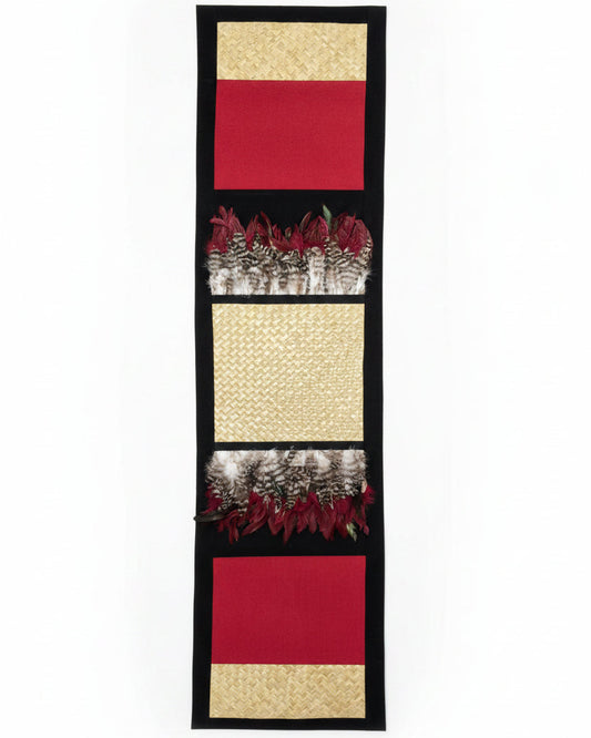 Pohutukawa - Medium Feather Table Runner