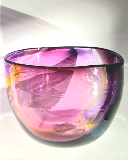 Gem Glass Bowl - Orchid