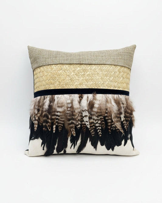 Driftwood Feather Cushion