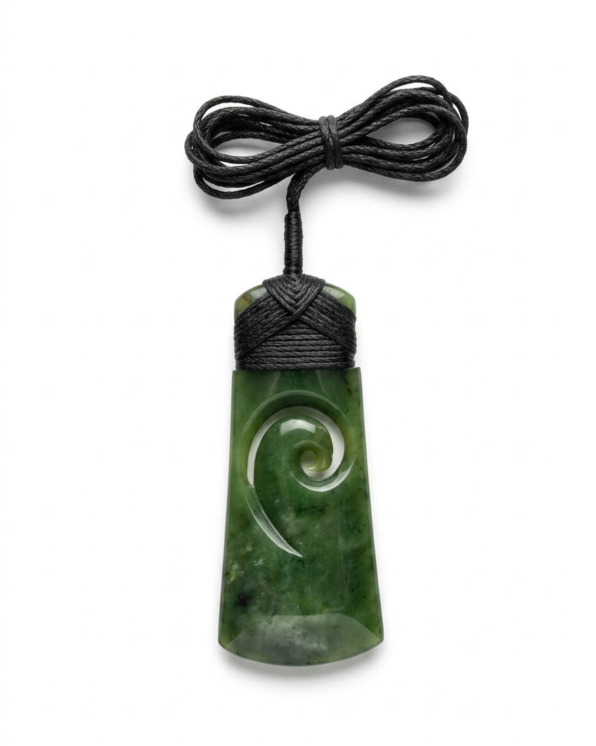 Pounamu Toki Koru Pendant