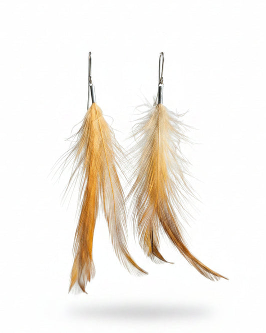 Rooster Feather Earrings