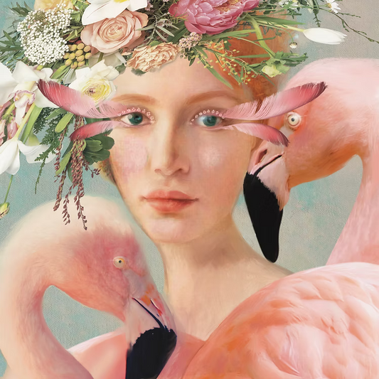 Canvas Dance Of The Flamingo