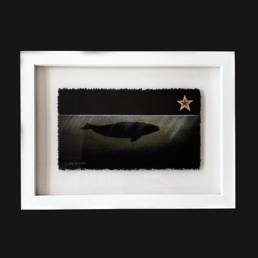 Framed Whale (Yellow)