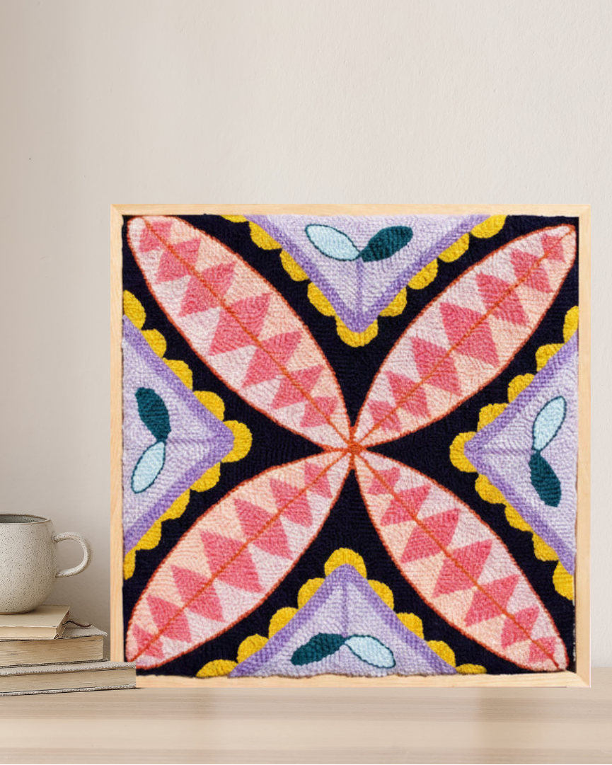 Foufou / Floral Head-Dress - Punch Needle