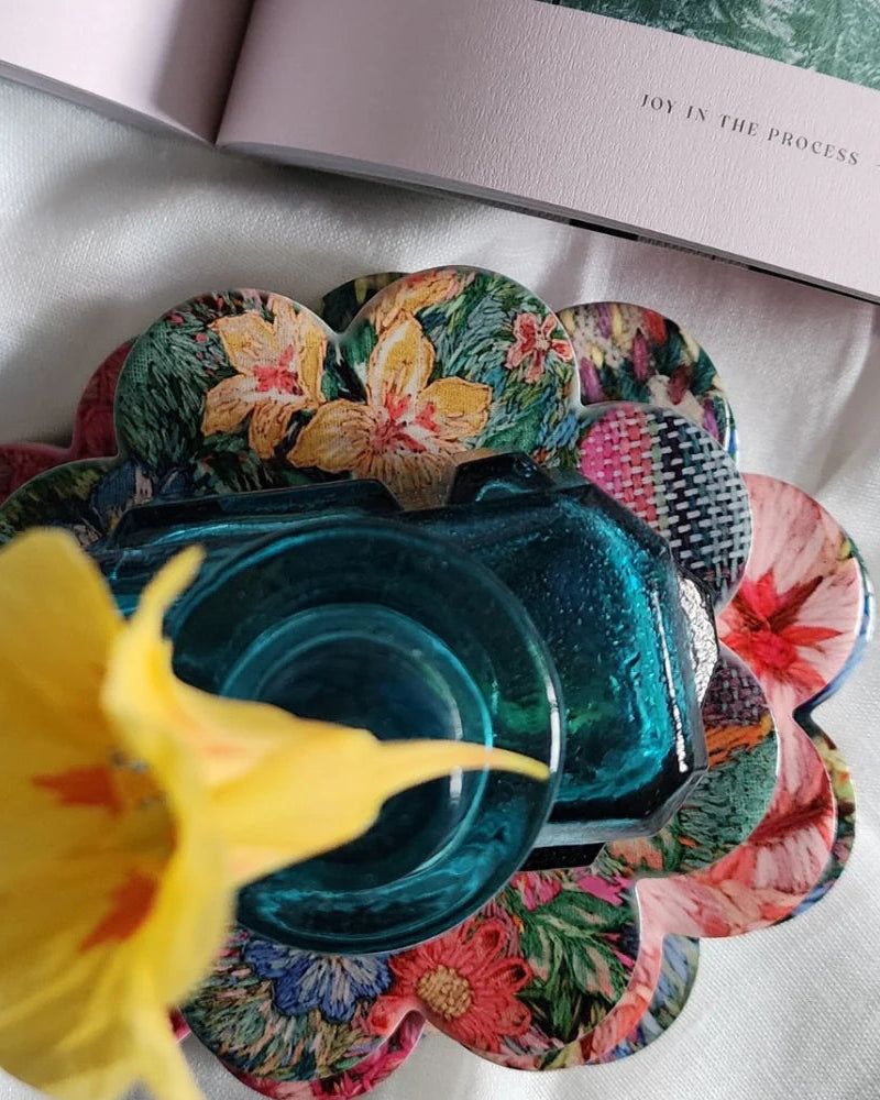 Fleur Woods Set of 4 Ceramic Coasters