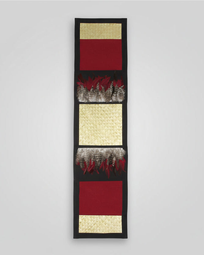 Pohutukawa - Medium Feather Table Runner