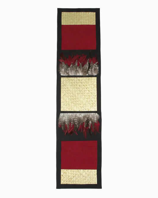 Pohutukawa - Medium Feather Table Runner
