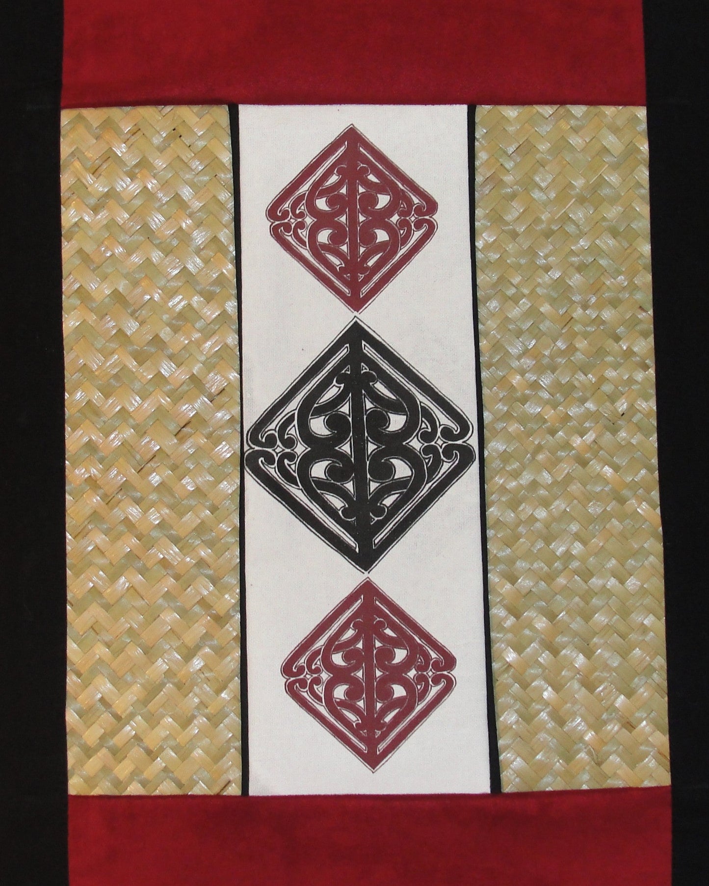 Pā o te hā in Red - Small Table Runner