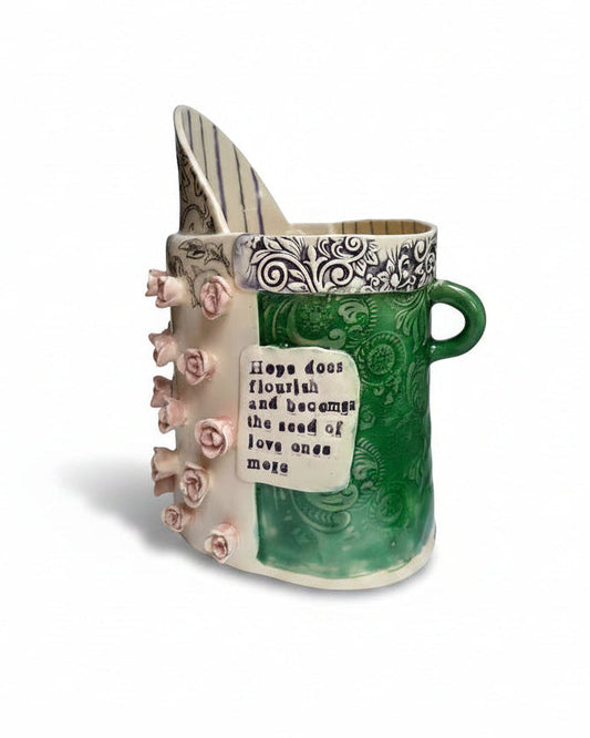 Emerald with Dawn Roses