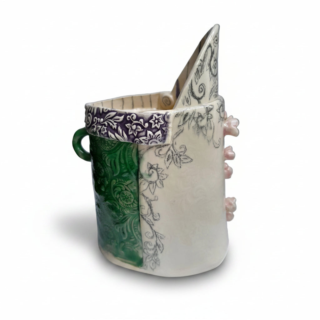 Emerald with Dawn Roses