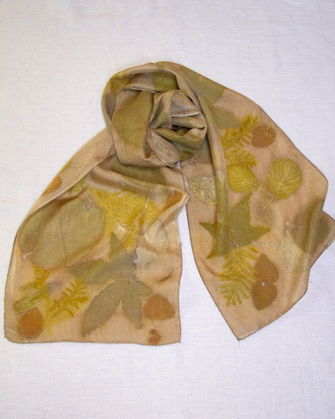Silk Eco Scarf - Grevillea & Alder