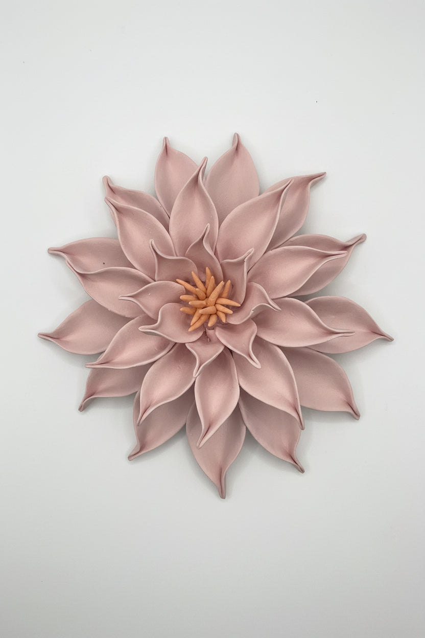 Dahlia in Pink with Orange Stamems