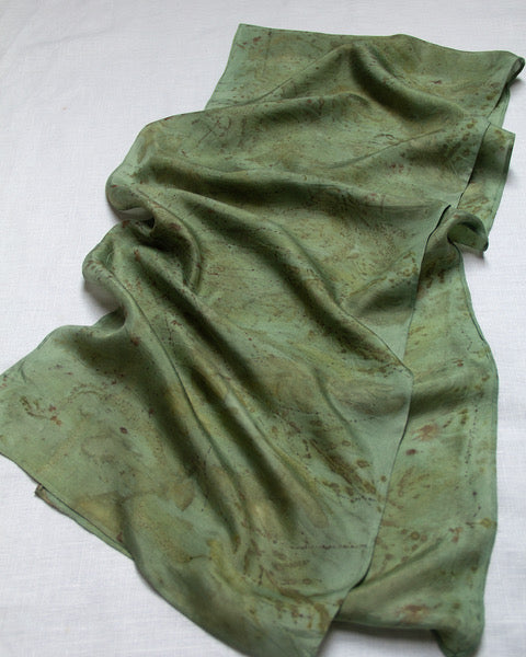 Silk Eco Scarf - Mulberry, Alder, Helichrysum & Grevillea