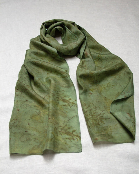 Silk Eco Scarf - Mulberry, Alder, Helichrysum & Grevillea