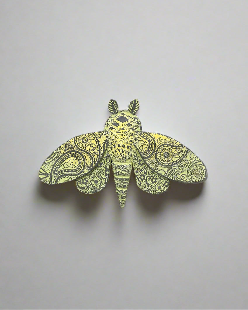 Ceramic Moth Wall Hangings