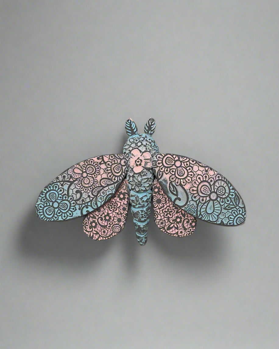 Ceramic Moth Wall Hangings