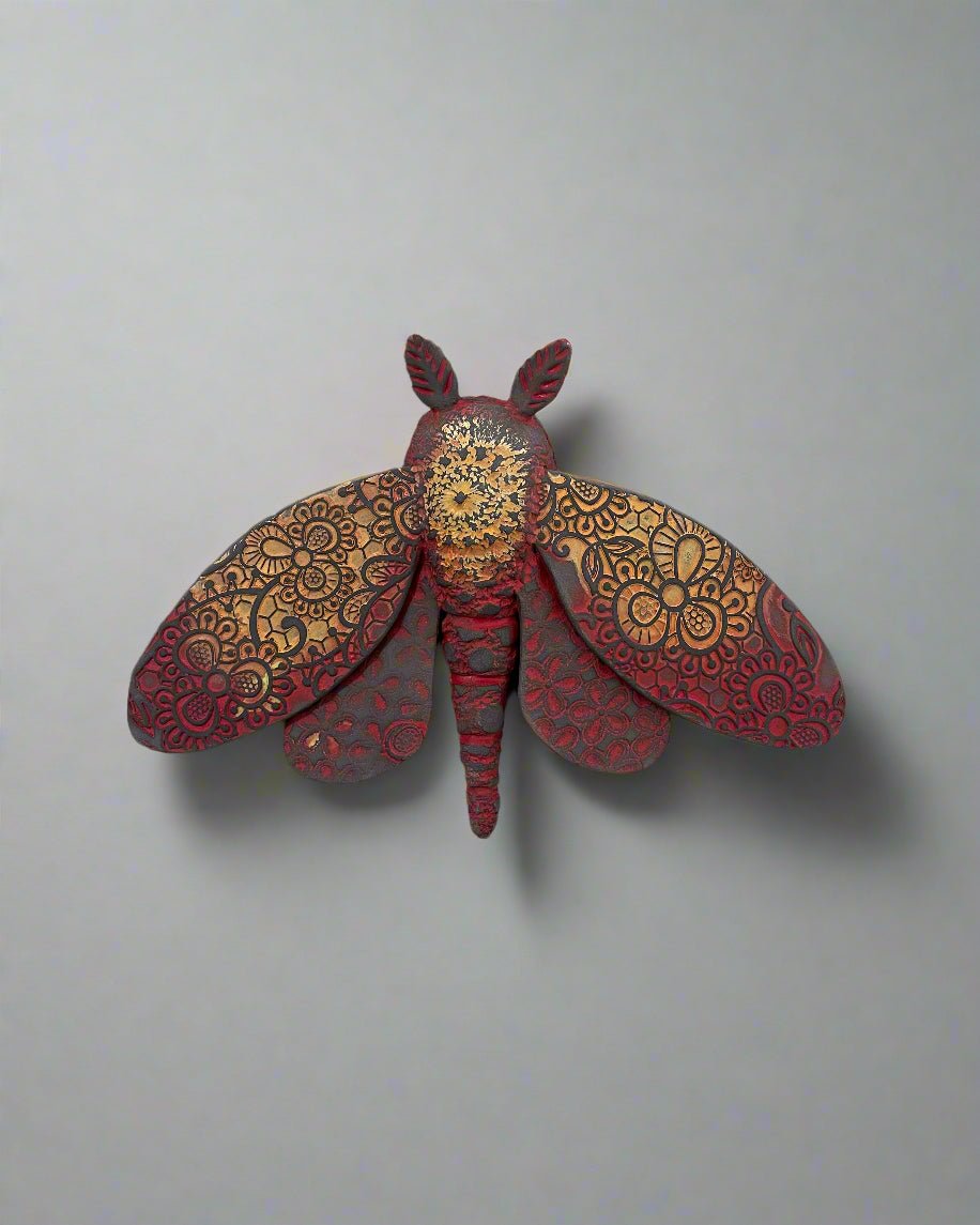 Ceramic Moth Wall Hangings