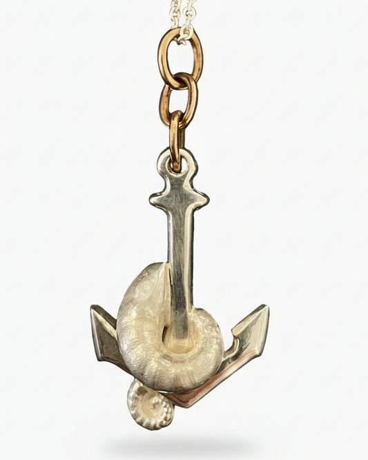 Fearless Waters and Brass Pendant