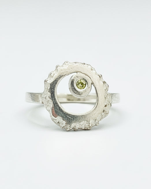 Barnacle Ring with Peridot
