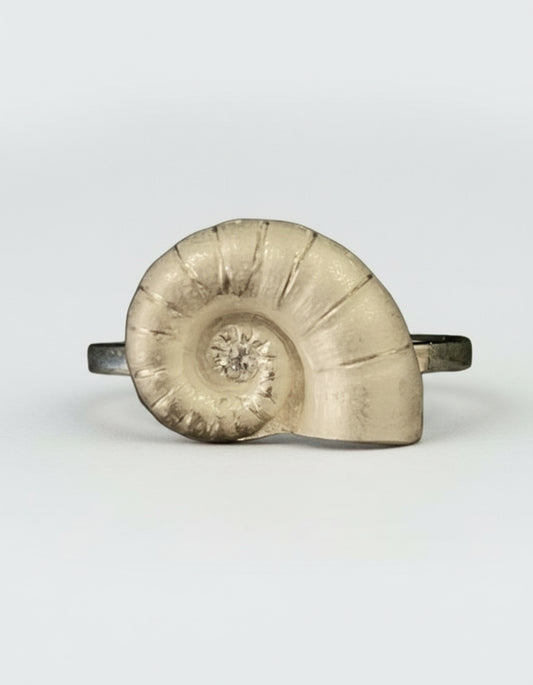 Squid Ring with Lab Diamond