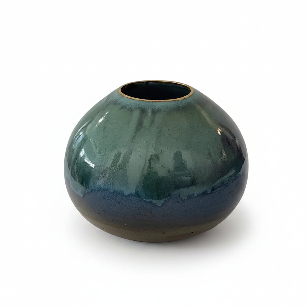 Moon Bowl with Gold Lustre