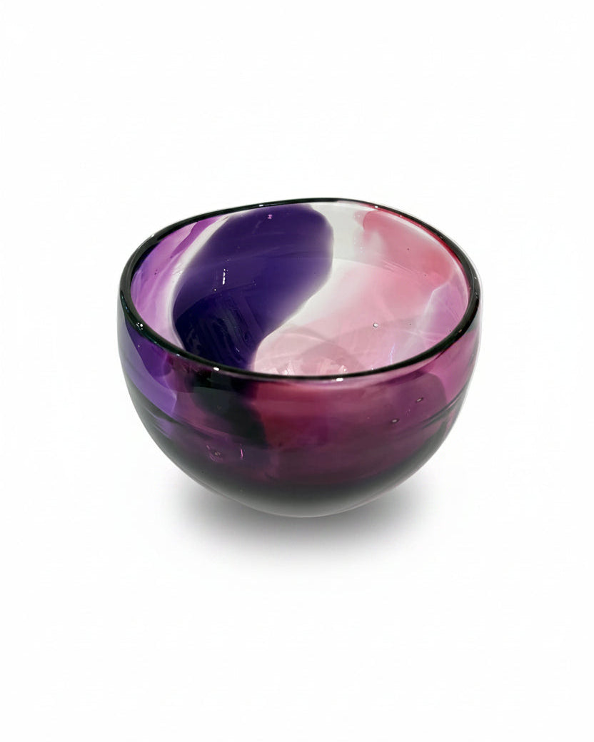 Gem Glass Bowl - Plum
