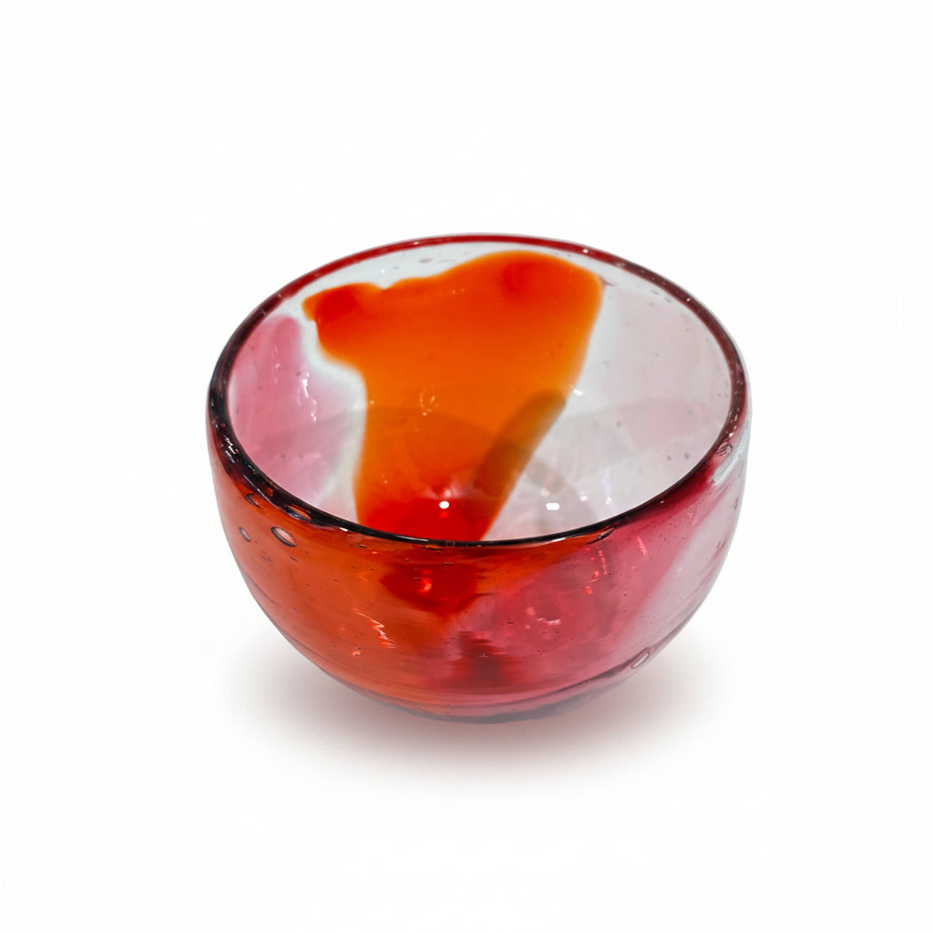Gem Glass Bowl - Coral