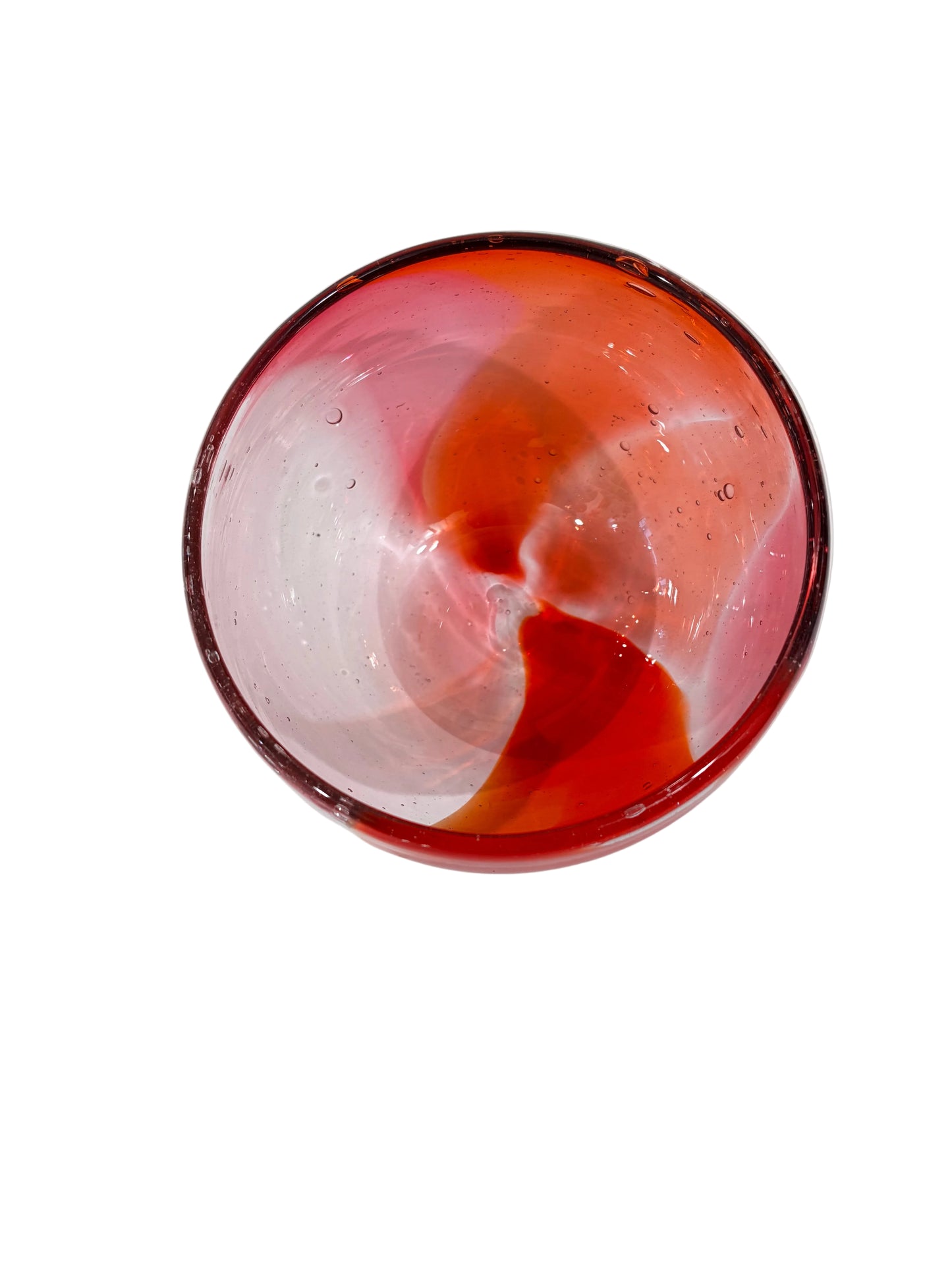 Gem Glass Bowl - Coral