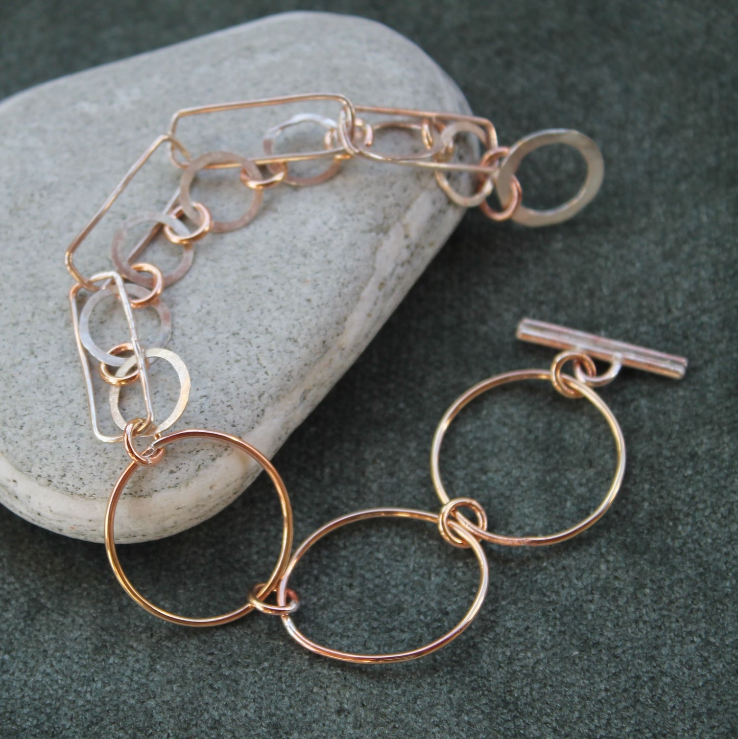 Sterling Silver and Copper Bracelet