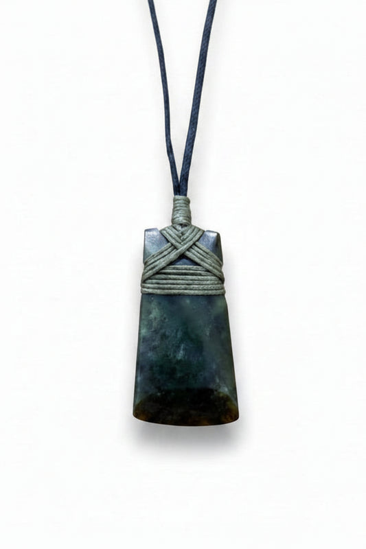 Small Pounamu Toki with Green Cord