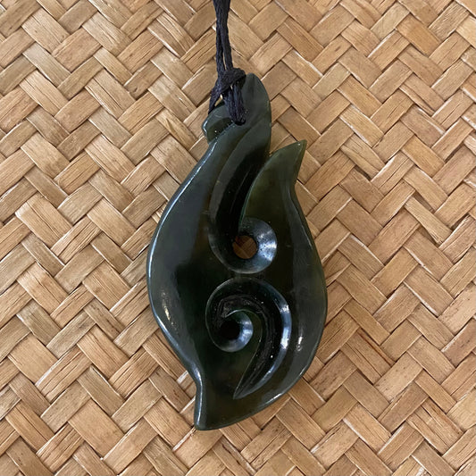 Fish Hook 1 - Pounamu