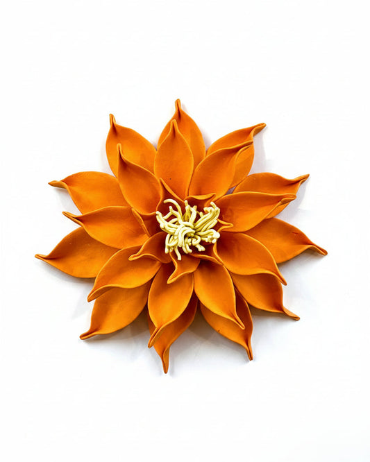 Dahlia in Orange Unglazed