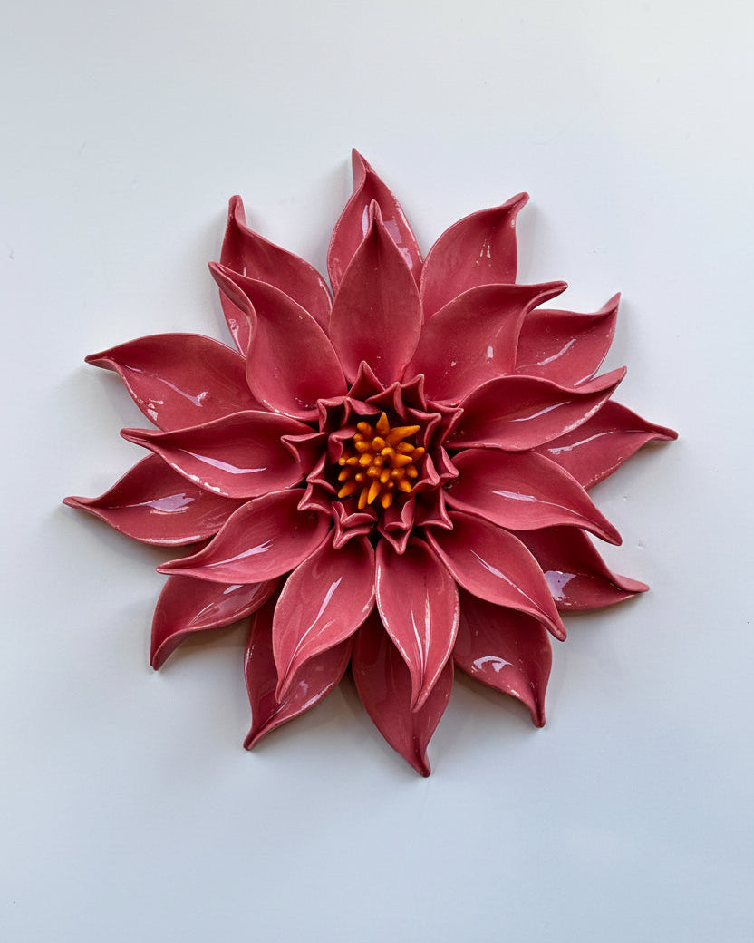 Dahlia in Rosy Pink Glazed