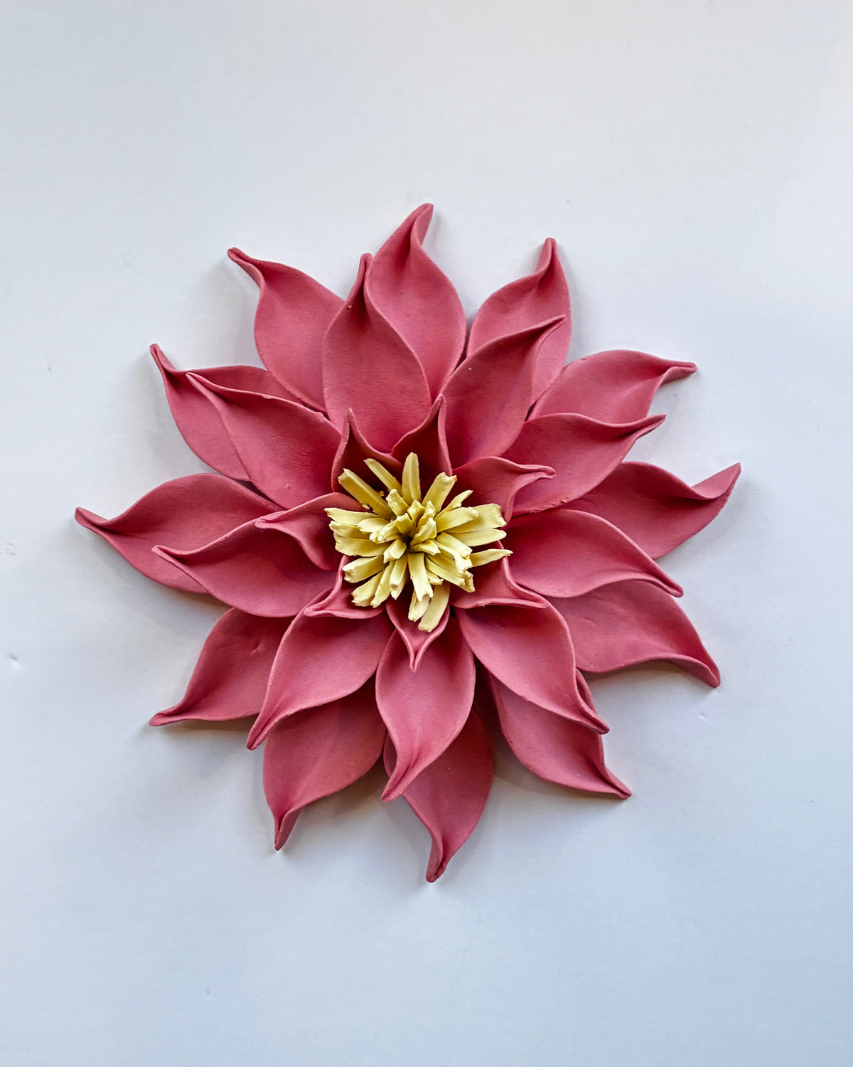 Dahlia in Rosy Pink Unglazed
