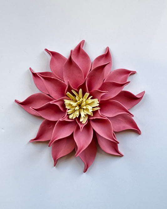 Dahlia in Rosy Pink Unglazed