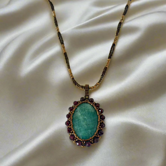 Amazonite Amulet Pendant