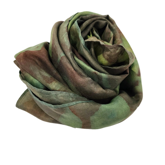 Indigo + Titonia Five Flax Silk Scarf