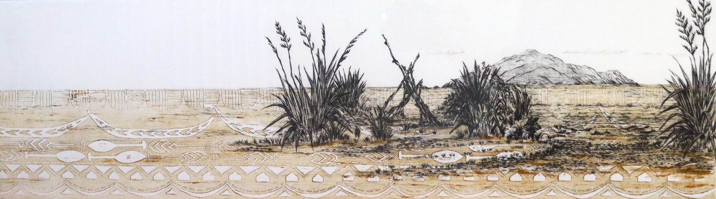 Kapiti Island beyond Te Horo 10/25