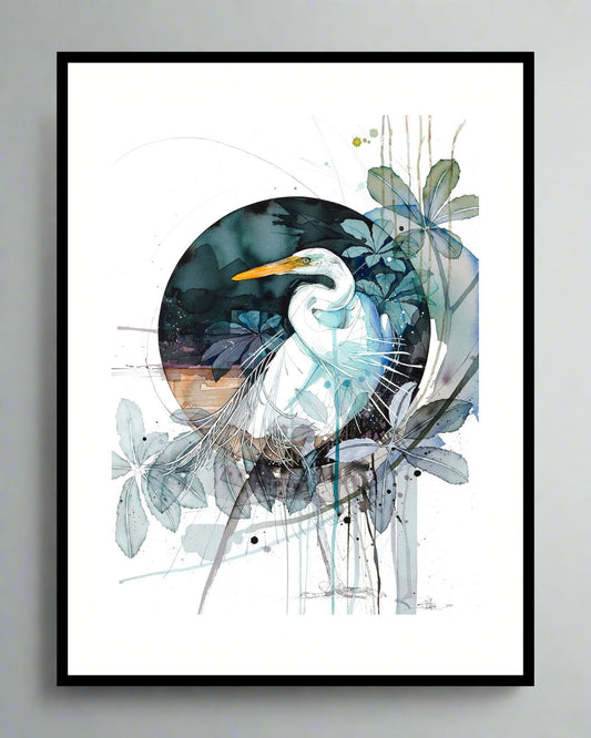 Kōtuku Midnight - Original Painting