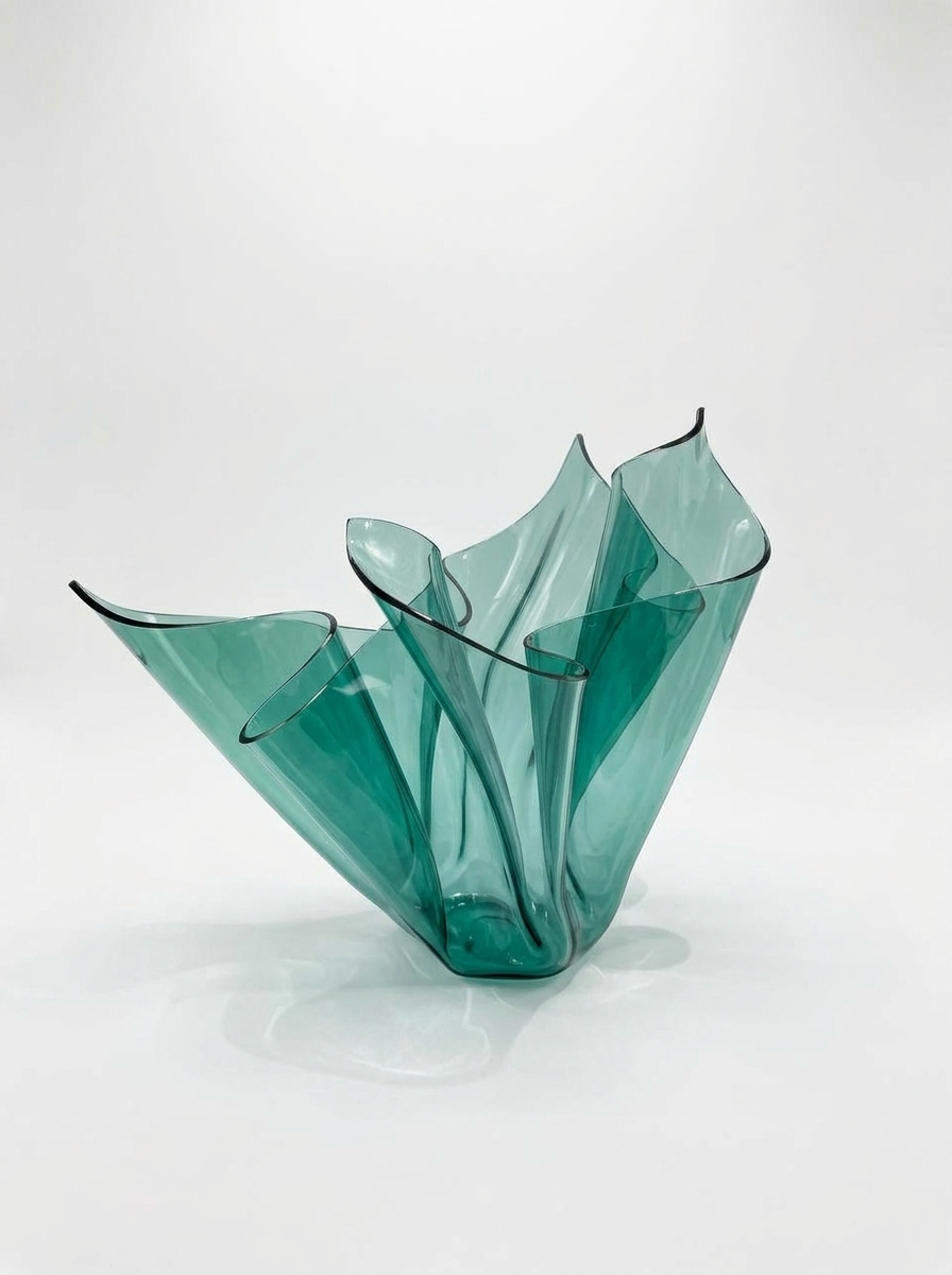 Transparent Sea Green Flower