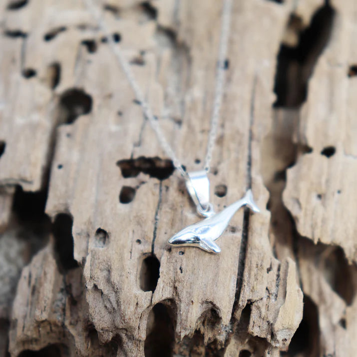 Sterling Silver Whale Necklace