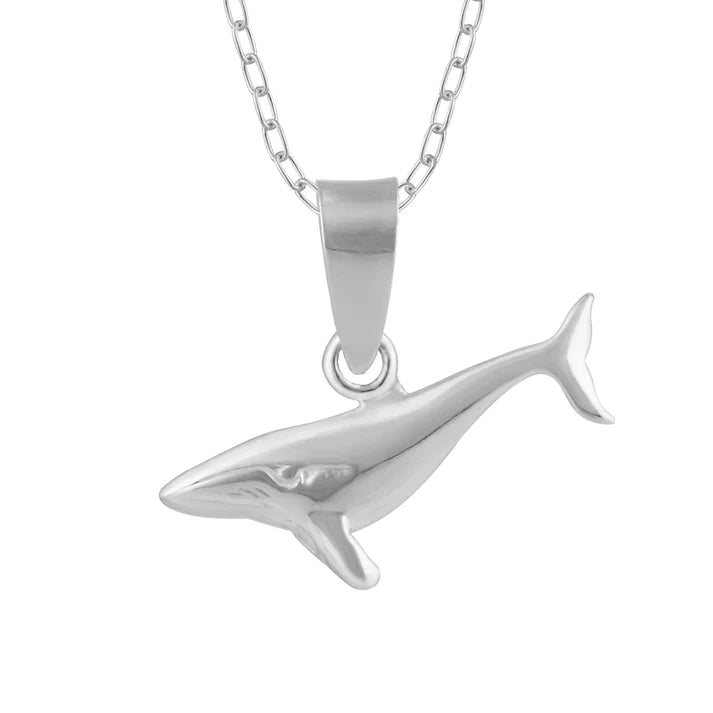 Sterling Silver Whale Necklace