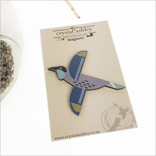 Wooden Folk Bird Magnets